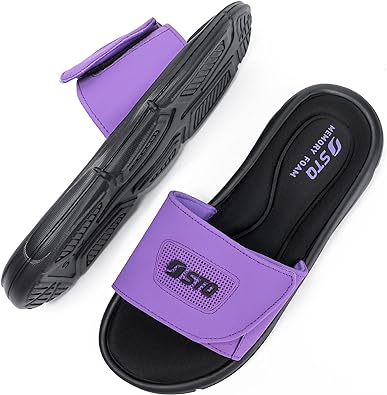 Photo 1 of STQ Memory Foam Slides for Women Comfort Adjustable Slide Sandals Athletic Sport Recovery Sandals  size 9
