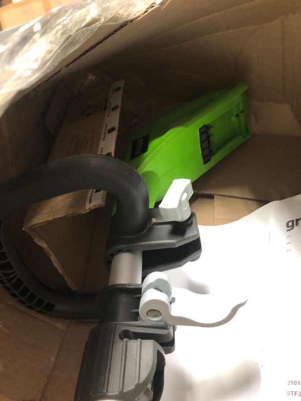 Photo 1 of Greenworks 40V 12-Inch Cordless String Trimmer, Battery and Charger Not Included, BST4000 12" Trimmer Tool Only