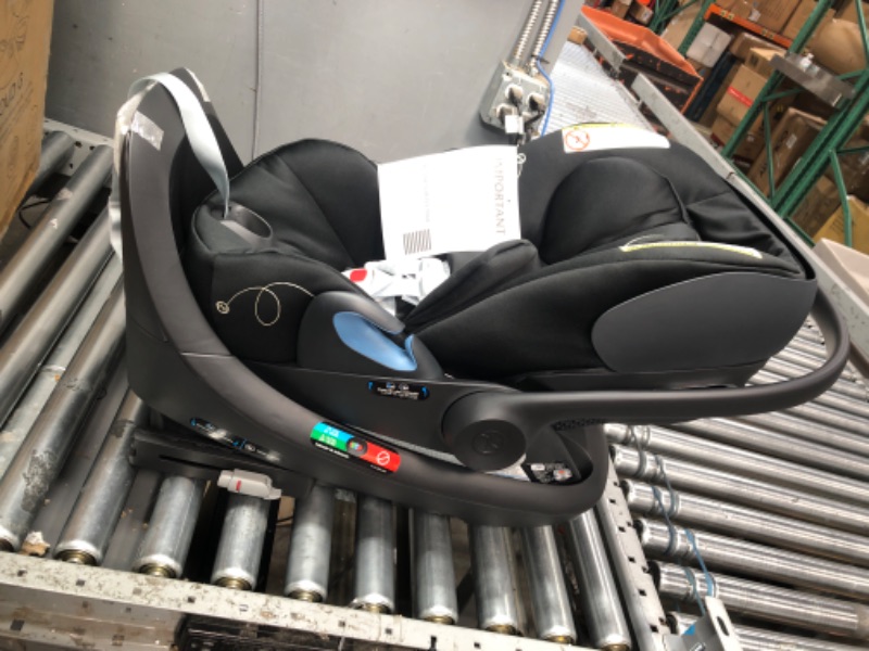 Photo 3 of Cybex Cloud G Comfort Extend Infant Car Seat with Anti-Rebound Base, Linear Side Impact Protection, Latch Install, Ergonomic Full Recline, Extended Leg Rest, Moon Black