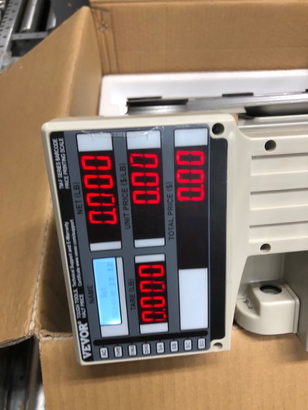 Photo 4 of VEVOR Electronic Price Computing Scale, 66 LB Digital Deli Weight Scales, LCD & LED Digital Commercial Food Fruit Meat Produce Counting Weight, for Retail Store, Kitchen, Restaurant Market, and Farmer Price Computing Scale with Printer