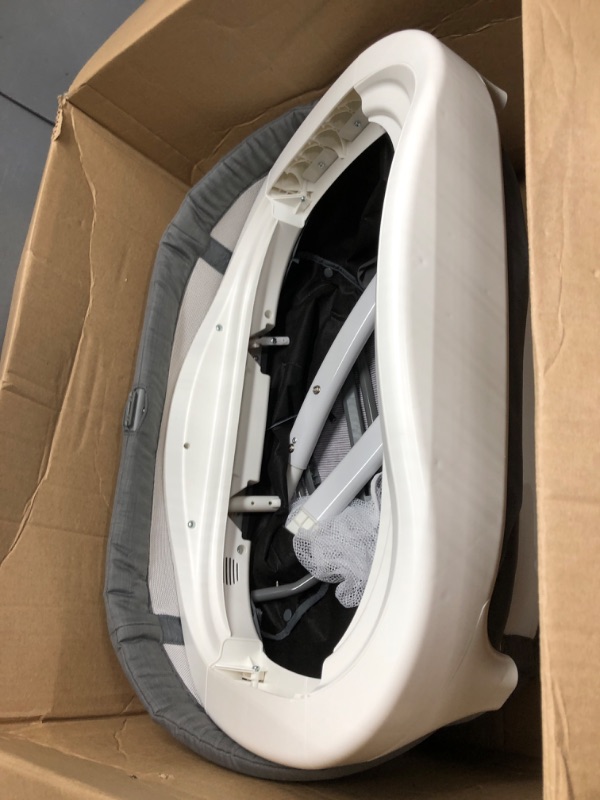 Photo 2 of **SEE NOTES/NON-REFUNDABLE FOR PARTS**
Graco Sense2Snooze Bassinet with Cry Detection Technology | Baby Bassinet Detects and Responds to Baby's Cries to Help Soothe Back to Sleep, Ellison , 19 D x 26 W x 41 H Inch (Pack of 1) With Cry Detection Ellison