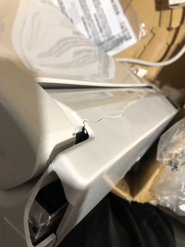 Photo 7 of ***MAJOR DAMAGE - CRACKED - SEE PICTURES - UNABLE TO TEST***
TOTO SW3083#01 WASHLET C5 Round Electronic Bidet Toilet Seat, C5Round, Cotton White