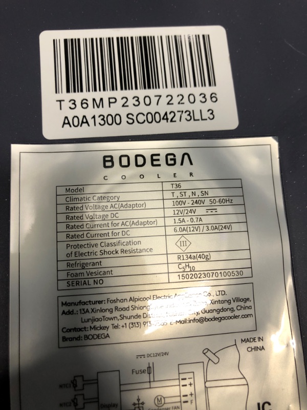 Photo 3 of ?Upgraded?BODEGA 12 Volt Car Refrigerator, Portable Freezer, Car Fridge Dual Zone WIFI APP Control, 38 Quart?36L?-4?-68? RV Compressor Car Cooler 12/24V DC and 100-240V AC for Outdoor, Travel, Camping 38 Quart blue