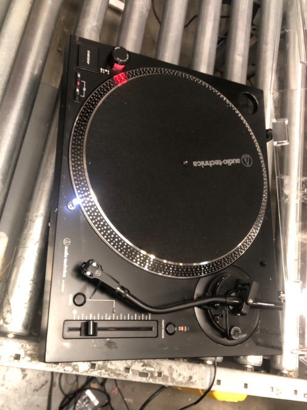 Photo 4 of Audio-Technica AT-LP120XUSB-BK Direct-Drive Turntable (Analog & USB), Fully Manual, Hi-Fi, 3 Speed, Convert Vinyl to Digital, Anti-Skate and Variable Pitch Control Black