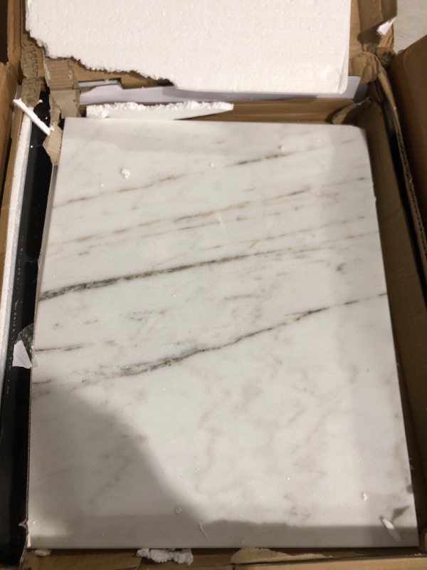 Photo 4 of **READ NOTES  BELOW**Fox Run 3829 Marble Pastry Board White, 16 x 20 x 0.75 inches 16 x 20 inch Pastry Board White