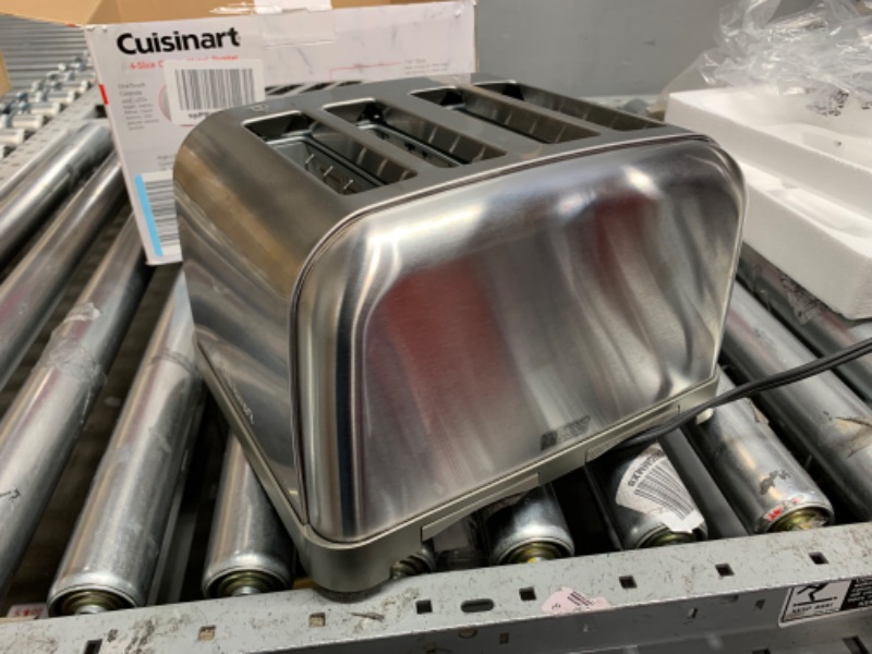 Photo 3 of **NONREFUNDABLE**FOR PARTS OR REPAIR**SEE NOTES**
Cuisinart CPT-180P1 Metal Classic 4-Slice Toaster, Brushed Stainless Brushed Stainless 4 Slice-New Toaster