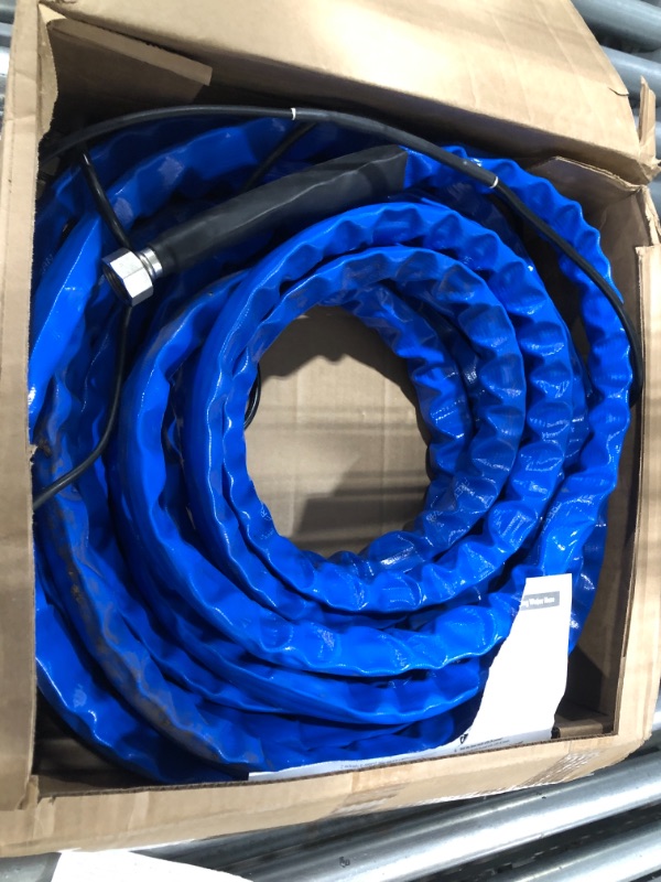 Photo 2 of Camco Heated Drinking Water Hose, - 20° F, 50-Foot, 5/8-Inch ID (22912-A) 50' Cold Weather (Freeze Protection to - 20?F) Frustration-Free Packaging