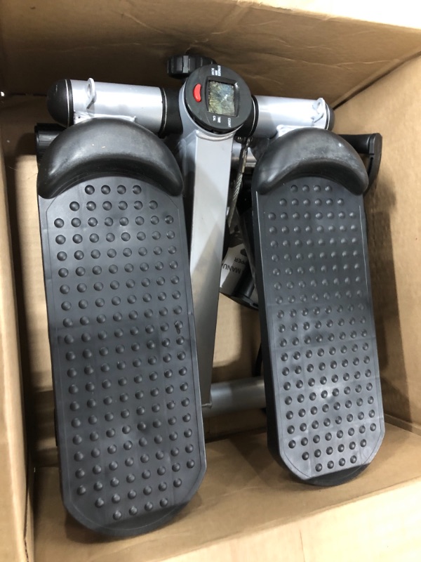 Photo 2 of (Similar to stock Photo/Minor Damage) Steppers for Exercise, with 300LBS Loading Capacity, Hydraulic Fitness Stepper with LCD Monitor