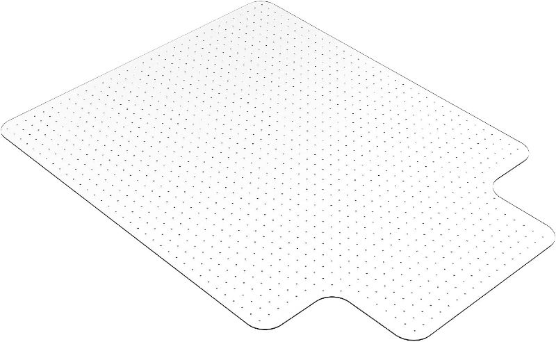 Photo 1 of Office Chair Mat for Carpeted Floors - Clear Carpet Chair Mat with Lip 