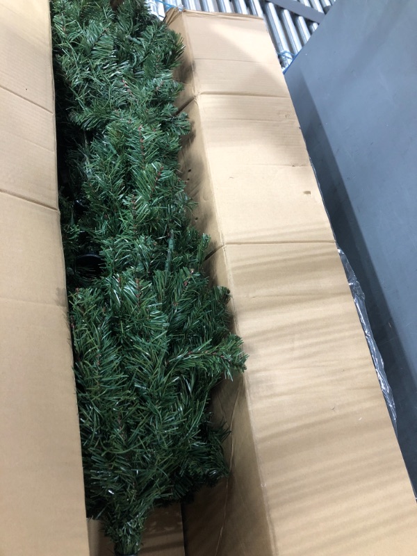 Photo 2 of Nearly Natural 5ft. Layered Washington Spruce Artificial Christmas Tree with 200 Clear Lights and 385 Bendable Branches 39 In. W x 39 In. D x 60 In. H Green