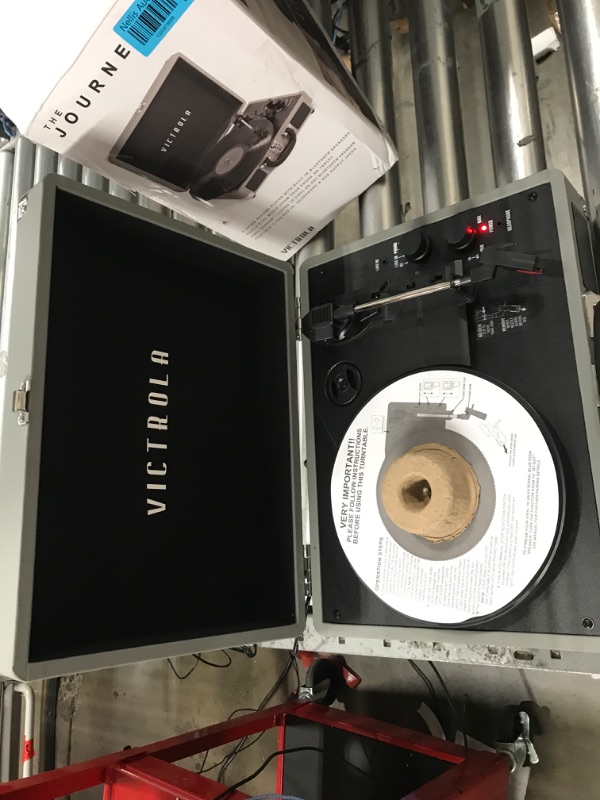 Photo 1 of Victrola Journey+ Bluetooth Suitcase Record Player New Grey Record Player