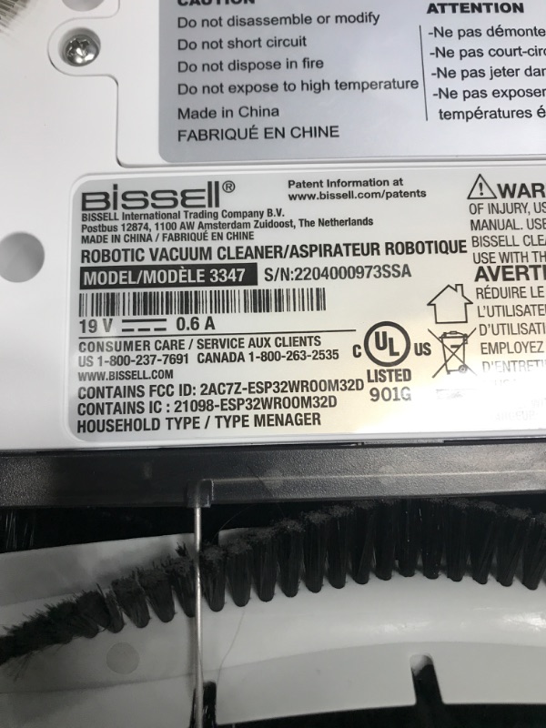 Photo 3 of ***SEE NOTES***Bissell SpinWave Pet Robot, 2-in-1 Wet Mop and Dry Robot Vacuum 