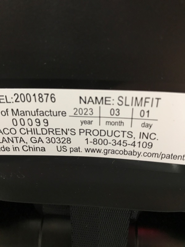 Photo 10 of **PARTS** *SEE CLERK NOTES* Graco Slimfit 3 in 1 Car Seat |  -Redmond SlimFit Redmond