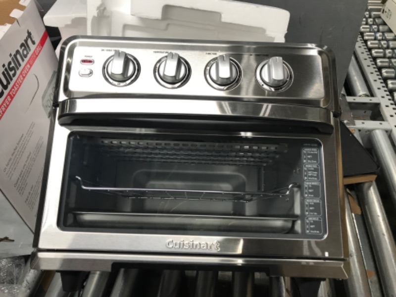 Photo 2 of Cuisinart Air Fryer + Convection Toaster Oven, 8-1 Oven with Bake, Grill, Broil & Warm Options, Stainless Steel, TOA-70
