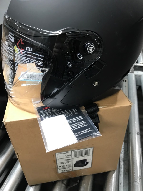 Photo 2 of Milwaukee Helmets MPH9814DOT 'Breeze' Flat Black Advanced Motorcycle Modular Helmet for Men and Women Biker w/ Drop Down Visor - X-Large
