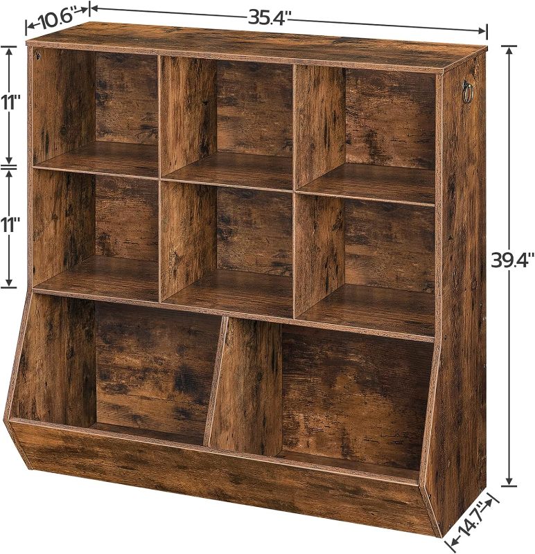 Photo 1 of *********UNKNOWN IF COMPLETE********
HOOBRO Kids Bookshelf, Toy Storage Cabinet, Kids Toy Organizer, 8 Cubicles, Bookcase Footboard, Bookshelf for Kids, for Playroom, Bedroom, Nursery, School, Rustic Brown FG35CW01G1
