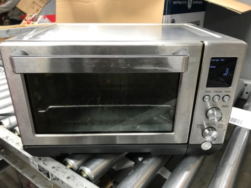 Photo 2 of GE Convection Toaster Oven | Quartz Heating Technology | Large Capacity Toaster Oven Complete With 7 Cook Modes & Oven Accessories | Countertop Kitchen Essentials | 1500 Watts | Stainless Steel Rapid Quartz Heating