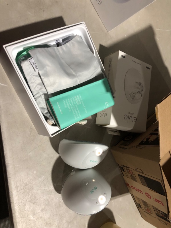 Photo 6 of Elvie Breast Pump - Double, Wearable Breast Pump with App - The Smallest, Quietest Electric Breast Pump - Portable Breast Pumps Hands Free & Discreet - Includes 3 Sets of Breast Shields Double Pump