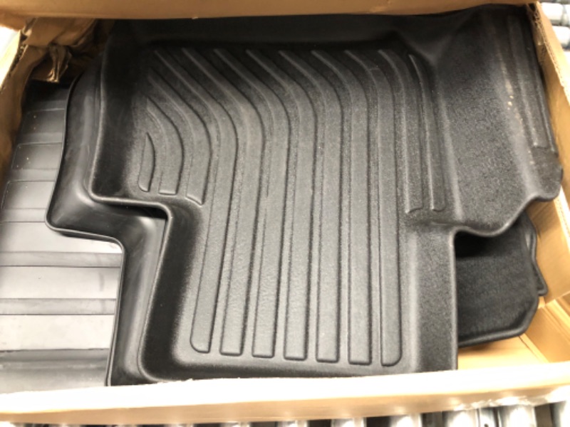 Photo 2 of Maysoo Tesla Model Y Floor Mats, Tesla Model Y 5-Seat 2020-2023 Accessories, All Weather Floor Mat Front Rear Cargo Liner Mat, Heavy Duty Floor Mats (Set of 6) Model Y floor mats (set of 6)