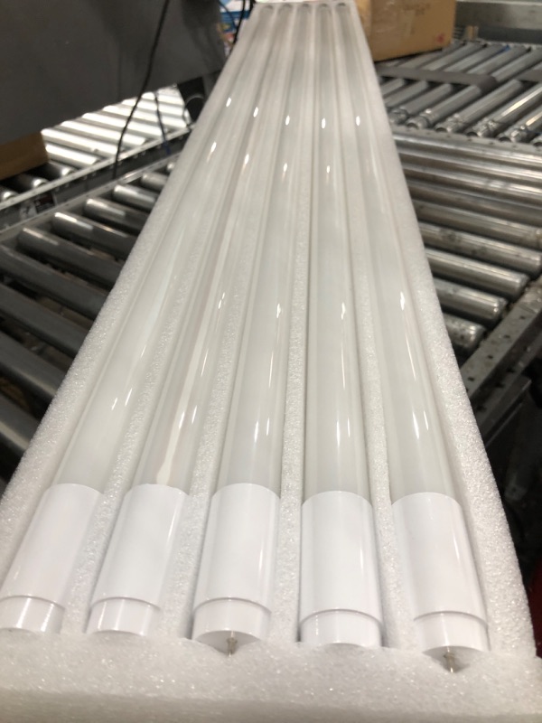 Photo 2 of 20 Pack 4FT LED T8 Hybrid Type A+B Light Tube, 18W, Plug & Play or Ballast Bypass, Single-Ended OR Double-Ended, 5000K, 2400lm, Frosted Cover, T8 T10 T12 for G13, 120-277V, UL Listed