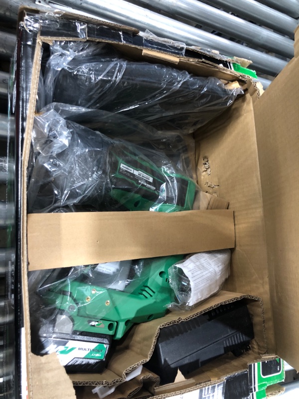 Photo 1 of **MAJOR DAMAGE**NON-FUNCTIONAL**
Metabo HPT 36V MultiVolt Cordless Framing Nailer