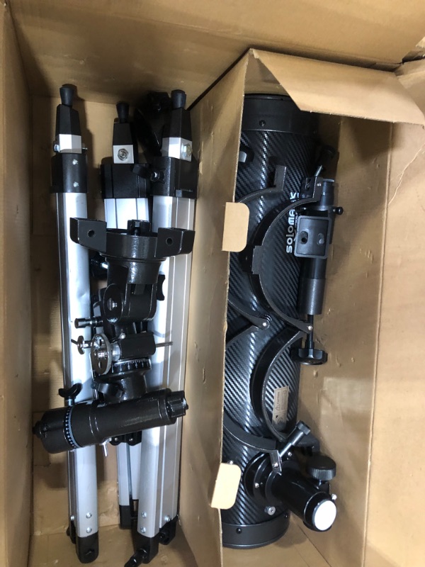 Photo 1 of Telescope 130EQ Newtonian Reflector Telescopes for Adults, Professional Telescopes for Adults Astronomy, Comes with 1.5X Barlow Lens Smartphone Adapter & 13% T Moon Filter