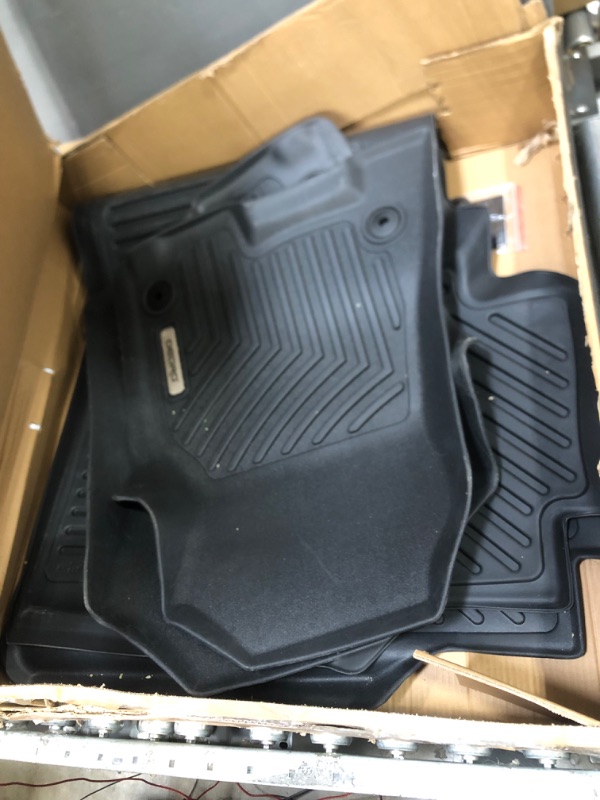 Photo 2 of OEDRO Floor Mats Compatible with 2019-2022 Dodge Ram 1500 New Body Crew Cab (NOT for Classic Models), Front Row Bucket Seats, with Under Seat Storage Box, Black TPE All-Weather Guard - Custom Fit 19-22 New Body