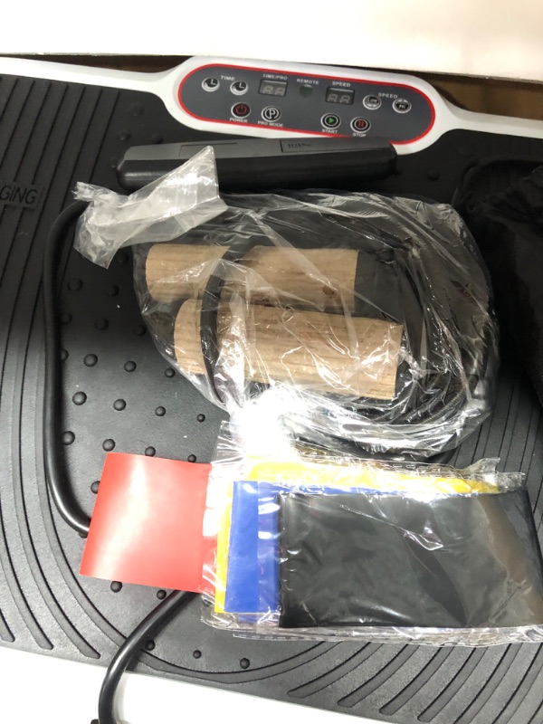 Photo 1 of LifePro Waver Vibration Plate Exercise Machine - Whole Body Workout Vibration Fitness Platform w/ Loop Bands - Home Training Equipment for Weight Loss & Toning White