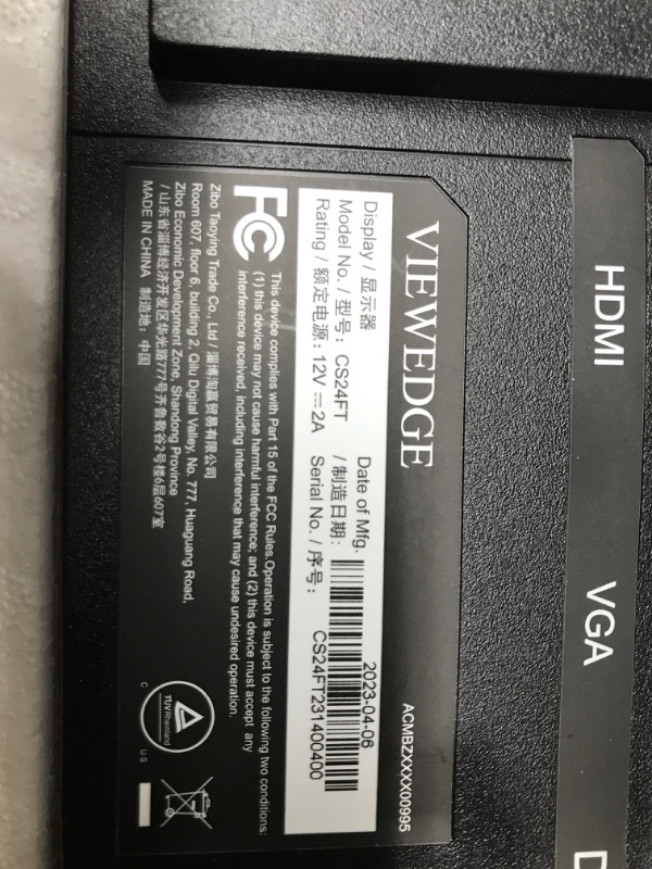 Photo 3 of Viewedge 24 Inch Monitor - Full HD 1080p HDMI 75 Hz - Computer Monitor 24 Inch with Ultra Thin Bezel Designed - Eye Protection (Blue Light Filter & Flicker Free) - Best Office & Gaming Monitor 24 Inch FHD 75hz