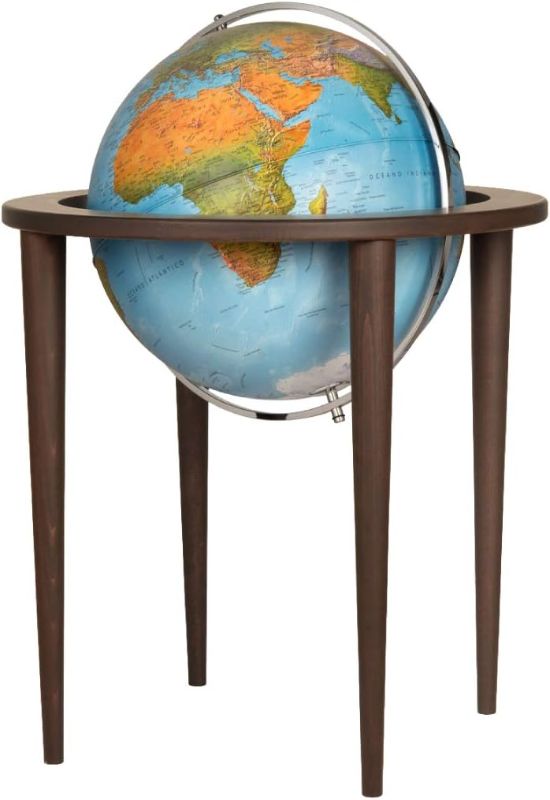 Photo 1 of ***MAJOR DAMAGE - DENTED - SEE PICTURES***
Waypoint Geographic Normandy Globe, 16” Decorative Standing Floor World Globe, 4-Leg Stand
