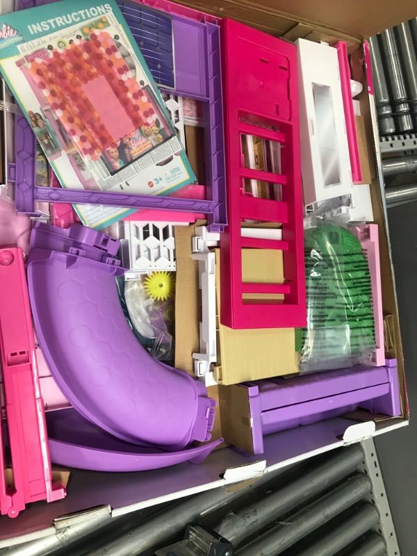 Photo 2 of Barbie Dreamhouse, Doll House Playset with 70+ Accessories Including Transforming Furniture, Elevator, Slide, Lights & Sounds Wheelchair Accessible Elevator