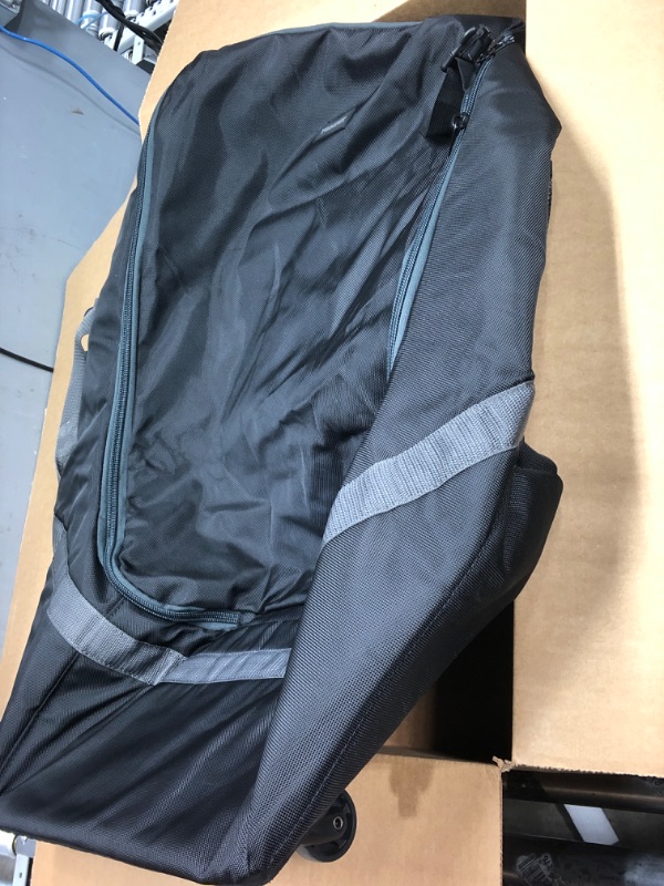 Photo 1 of Car Seat Travel Bag with Wheels, Padded Car Seats Backpack, Large Durable Carseat Travel Bag for Airplane, Airport Gate Check Bag, Carseat Cover Bag with Padded Shoulder Strap, Gift for New Parents