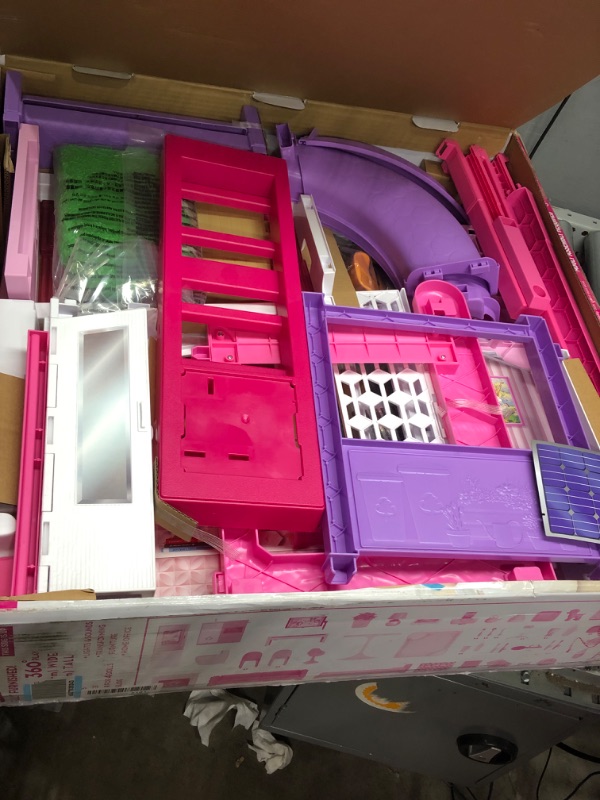 Photo 2 of Barbie Dreamhouse, Doll House Playset with 70+ Accessories Including Transforming Furniture, Elevator, Slide, Lights & Sounds Wheelchair Accessible Elevator