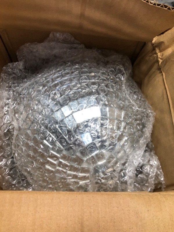 Photo 1 of 5 Pieces Disco Ball Mirror Ball Disco Party Decorations with Hanging Ring for DJ Club Stage Wedding Holiday, 2 Sizes (Silver,12 Inch, 8 Inch) 12 Inch, 8 Inch Silver