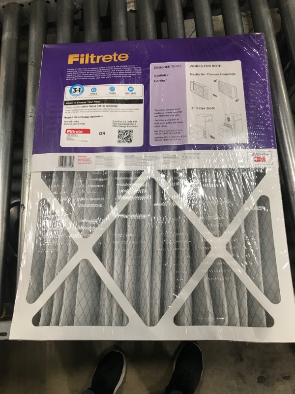 Photo 2 of 3M NDP03-4S-4 Ultra Allergen Reduction Deep Pleated Air Filter, 20x25x4-In. - Quantity 4