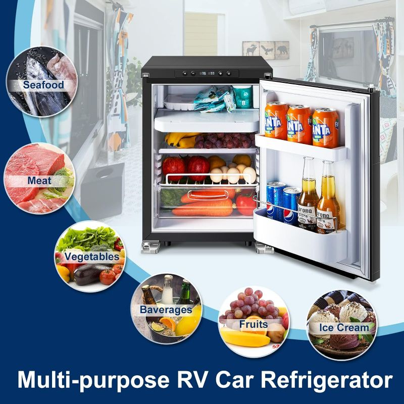 Photo 3 of (READ NOTES) BODEGA 12 Volt Refrigerator, RV Refrigerator WIFI APP Control , 45L(1.6cu.ft) RV Fridge and Freezer, 12 Volt Car Refrigerator with Lock, (-4?-46?) Travel Refrigerator Fridge for Truck, RV, Camping, Travel - 12/24V DC