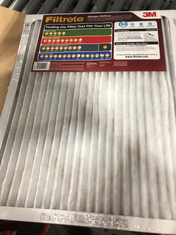 Photo 2 of 3M Filtrete Allergen Defense Filter AD03-2PK-6E-NA, MPR 1000, 20 in x