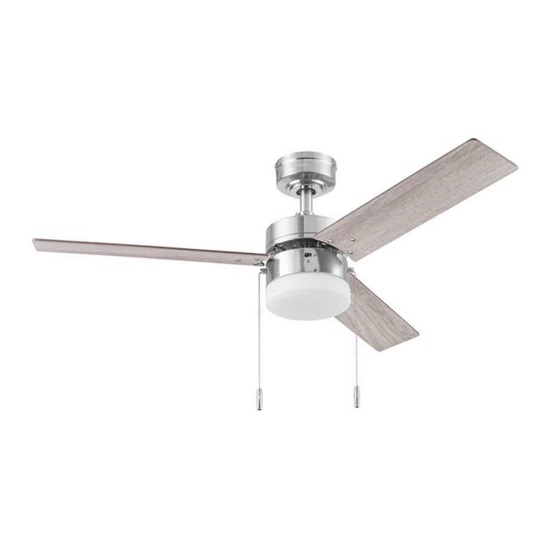 Photo 1 of 44" Vue Brushed Nickel Ceiling Fan with Light Kit
