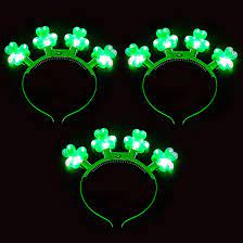 Photo 1 of 3 Pcs St Patrick's Day Shamrock Headbands
