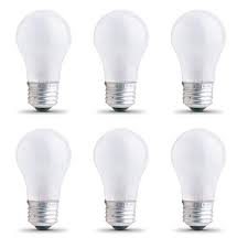 Photo 1 of 25-Watt Soft White (2700K) A15 Frosted Glass E26 Base Dimmable Incandescent Appliance Light Bulb (6-Pack)
