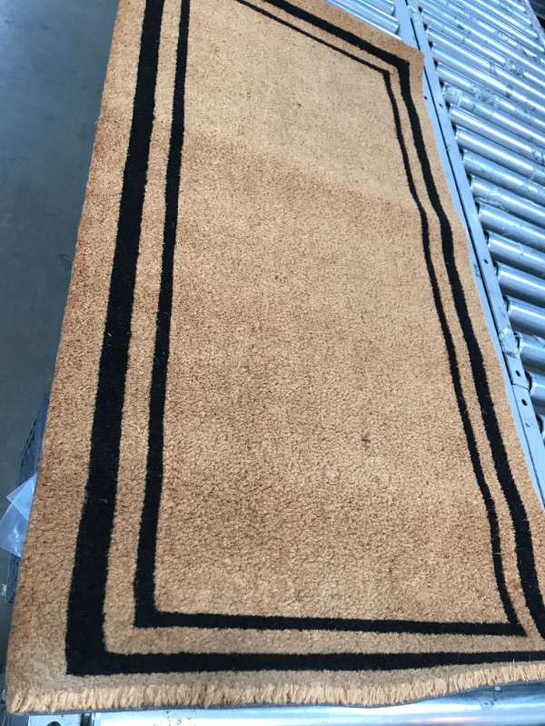 Photo 2 of 2X4  Anti-Shed Treated Durable Doormat for Entrance, Heavy Duty, Thin Profile, Easy to Clean, Long Lasting, Front Door Entry Doormat