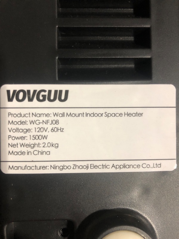 Photo 1 of * used * functional * see images *
VOVGUU Indoor Space Heater 1500W Electrical Wall Mounted Floor Remote Control Bathroom Heater With Towel Rack, Waterproof