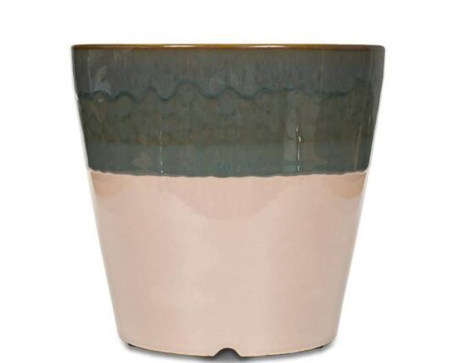 Photo 1 of 4 pack - 7.75 in. Divided Tall Flair Pumice Stone Ceramic Planter, 