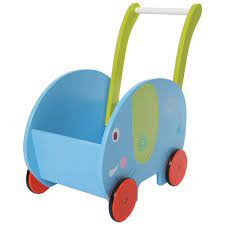 Photo 1 of labebe – Baby Learning Walker Toy 4 Wheels Blue, Kid Push/Pull Wagon Cart, , Push Toy Stroller Elephant for Toddler 1-3 Years OldGirl&Boy, Shopping Cart Toy, Wooden Wagon for Infant
