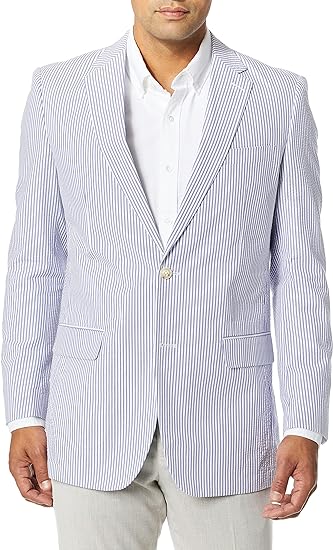 Photo 1 of Palm Beach Men's Brock Seersucker Suit Separate Jacket size 44r
