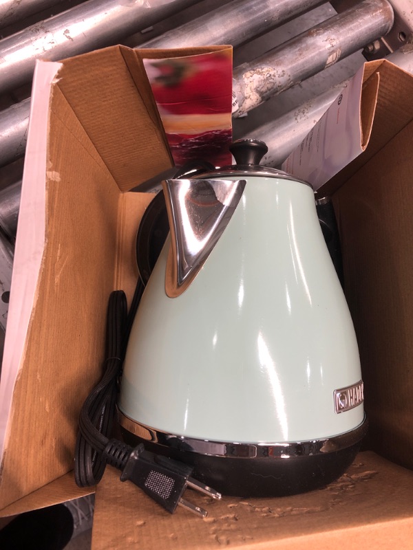 Photo 1 of **NON-REFUNDABLE-SEE COMMENTS**
Haden 75008 COTSWOLD 1.7 Liter Stainless Steel Retro Electric Kettle with Auto Shut-Off and Boil-Dry Protection (Sage) 9.25"W x 7.25"D 9.5"H Sage