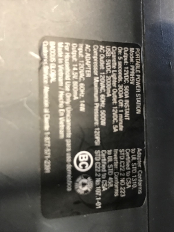 Photo 3 of ***CHARGER AND INVERTER DON'T WORK - UNABLE TO TROUBLESHOOT***
VECTOR 1200 Peak Amp Jump Starter, PPRH5V, Battery Booster, Dual Power Inverter