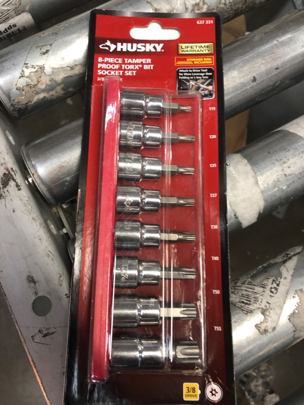 Photo 2 of 3/8 in. Drive Tamper Proof Torx Bit Socket Set (8-Piece)