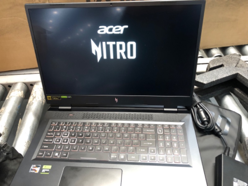 Photo 2 of Acer Nitro 17 2023 Gaming Laptop 17.3" FHD IPS 165Hz 8-Core AMD Ryzen 7 7735HS 32GB DDR5 1TB SSD NVIDIA GeForce RTX 4050 6GB GDDR6 Wi-Fi 6E Four-Zone RGB Backlit KB Windows 10 Home w/ONT 32GB USB
