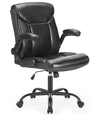 Photo 1 of C-6049-BK Nodar Ergonomic Faux Leather Executive Chair with Headrest
